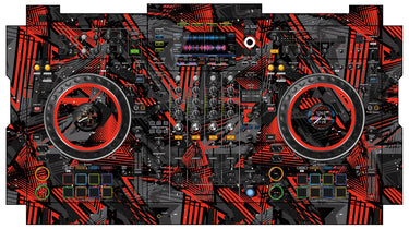 Pioneer DJ XDJ XZ Skin Ridge Red